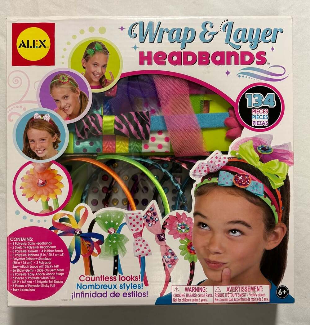 Alex Toys Wrap & Layer Headbands DIY Craft Kit